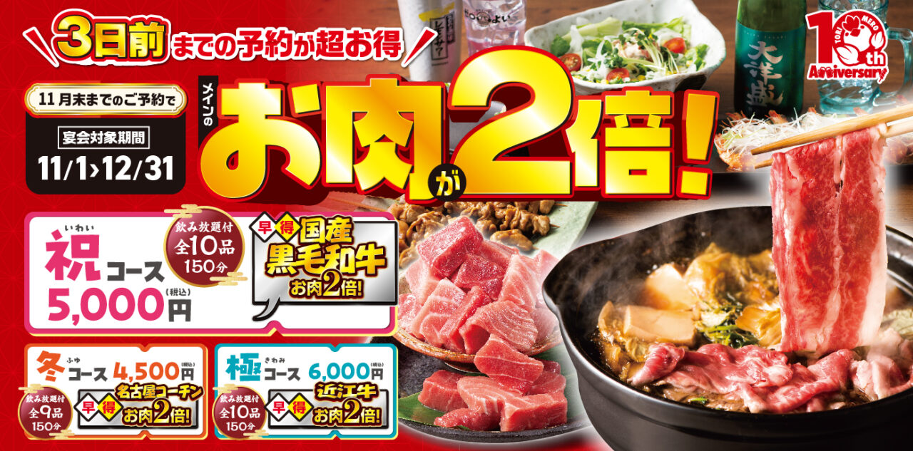 肉2倍キャンペーン